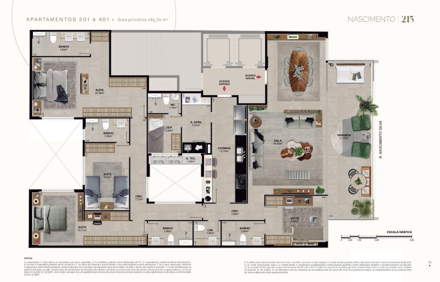 Apartamento à venda com 4 quartos, 4 suítes, 3 vagas e 205m² no Ipanema, Rio de Janeiro (RJ) — foto 21 de 26