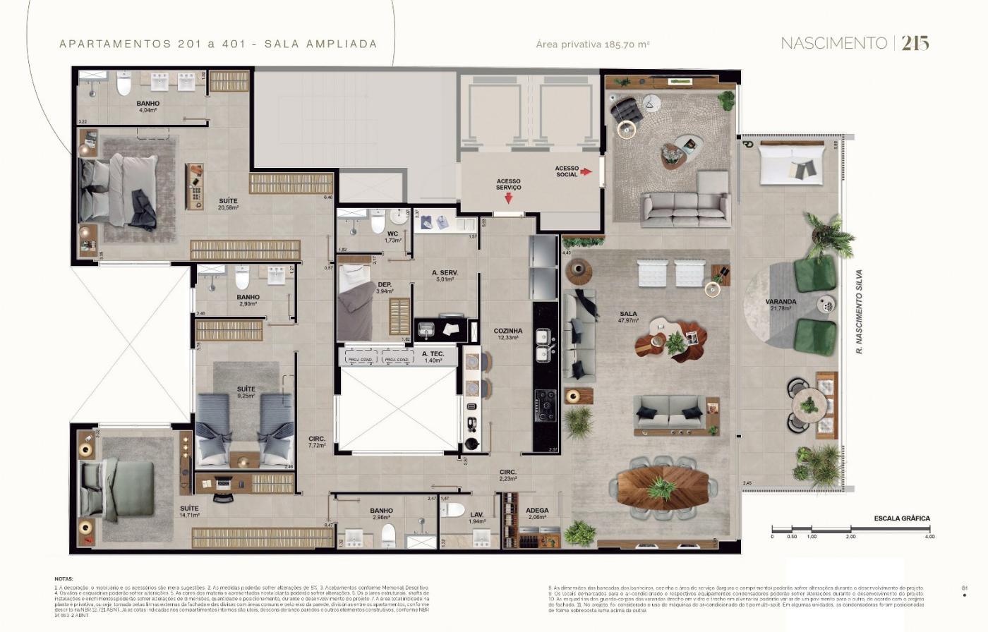 Apartamento à venda com 4 quartos, 4 suítes, 3 vagas e 205m² no Ipanema, Rio de Janeiro (RJ) — foto 22 de 26