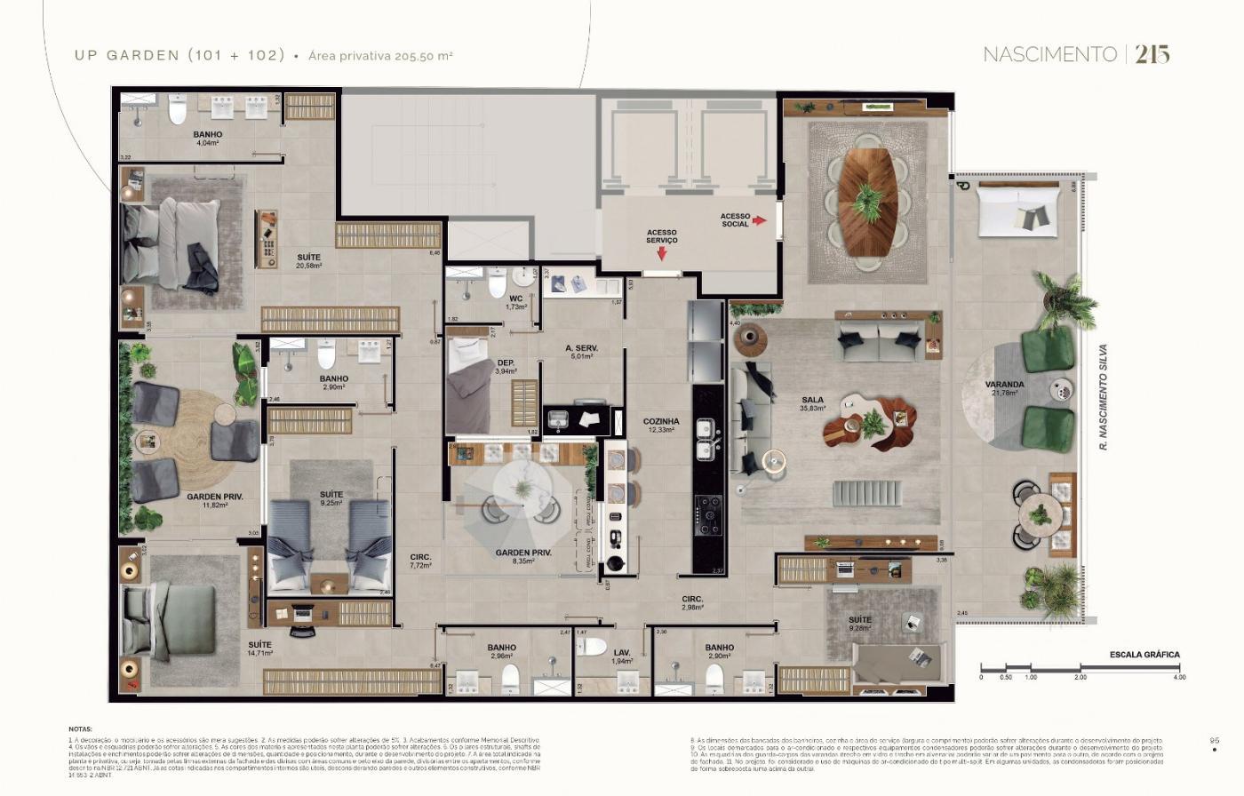 Apartamento à venda com 4 quartos, 4 suítes, 3 vagas e 205m² no Ipanema, Rio de Janeiro (RJ) — foto 23 de 26