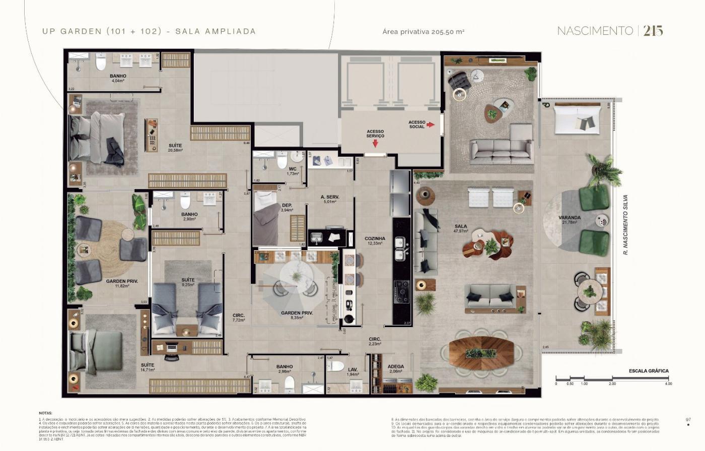 Apartamento à venda com 4 quartos, 4 suítes, 3 vagas e 205m² no Ipanema, Rio de Janeiro (RJ) — foto 24 de 26