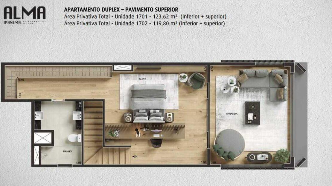 Studio à venda com 2 quartos, 2 suítes, 1 vaga e 58m² no Ipanema, Rio de Janeiro (RJ) — foto 13 de 17
