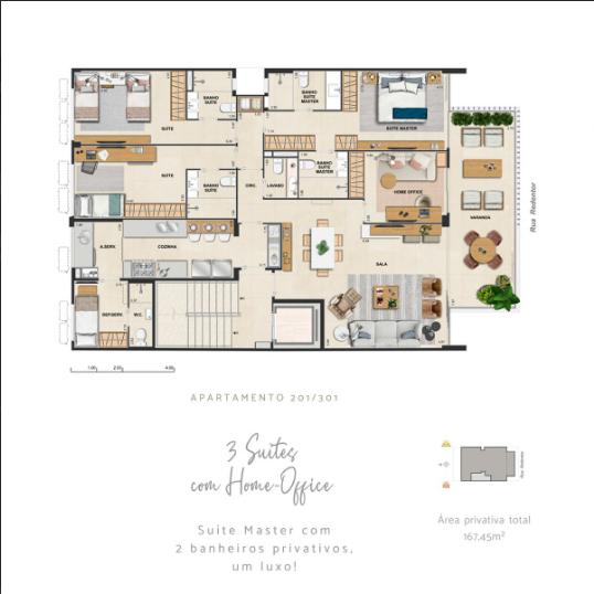 Apartamento à venda com 3 quartos, 3 suítes, 1 vaga e 167m² no Ipanema, Rio de Janeiro (RJ) — foto 9 de 13