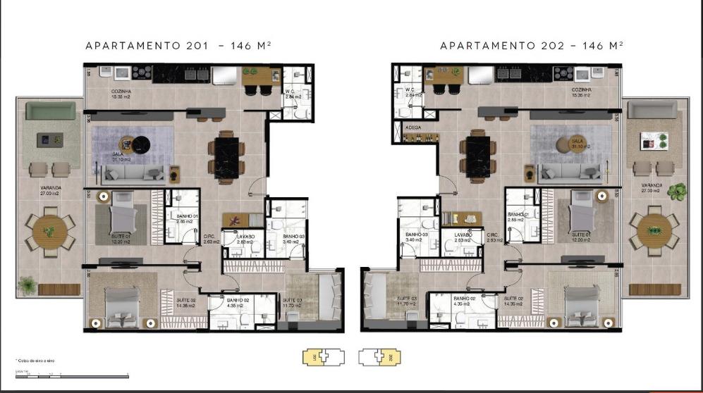 Apartamento à venda com 3 quartos, 3 suítes, 2 vagas e 146m² no Lagoa, Rio de Janeiro (RJ) — foto 12 de 14