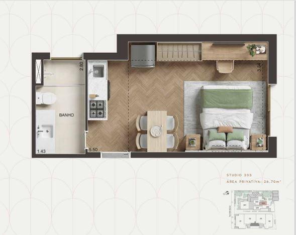Studio à venda com 1 quarto, 1 suíte e 1 vaga no Urca, Rio de Janeiro (RJ) — foto 21 de 30