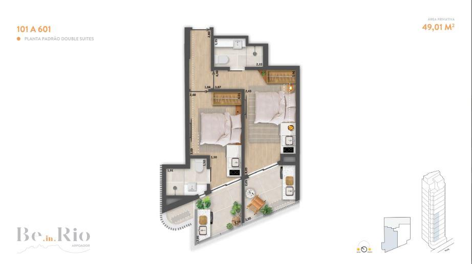 Studio à venda com 2 quartos, 2 suítes e 43m² no Arpoador, Rio de Janeiro (RJ) — foto 12 de 29