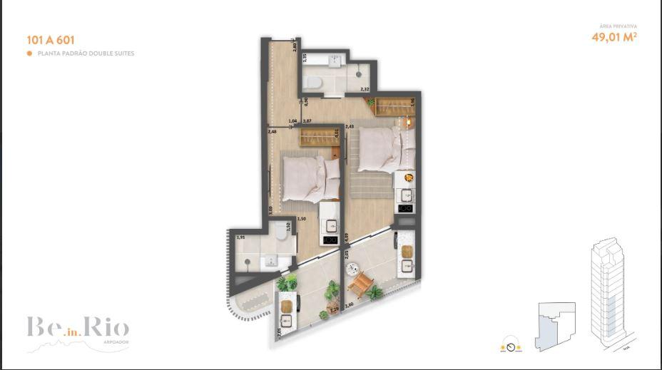 Studio à venda com 2 quartos, 2 suítes e 43m² no Arpoador, Rio de Janeiro (RJ) — foto 17 de 29