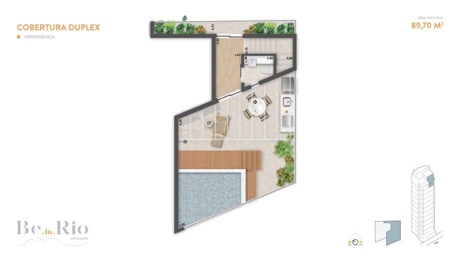 Studio à venda com 2 quartos, 2 suítes e 43m² no Arpoador, Rio de Janeiro (RJ) — foto 22 de 29