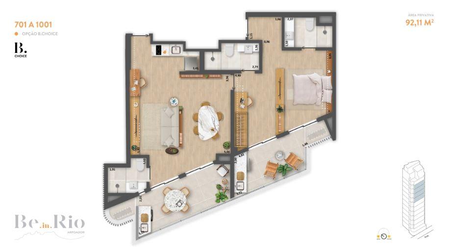 Studio à venda com 2 quartos, 2 suítes e 43m² no Arpoador, Rio de Janeiro (RJ) — foto 26 de 29