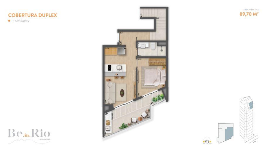 Studio à venda com 2 quartos, 2 suítes e 43m² no Arpoador, Rio de Janeiro (RJ) — foto 21 de 29
