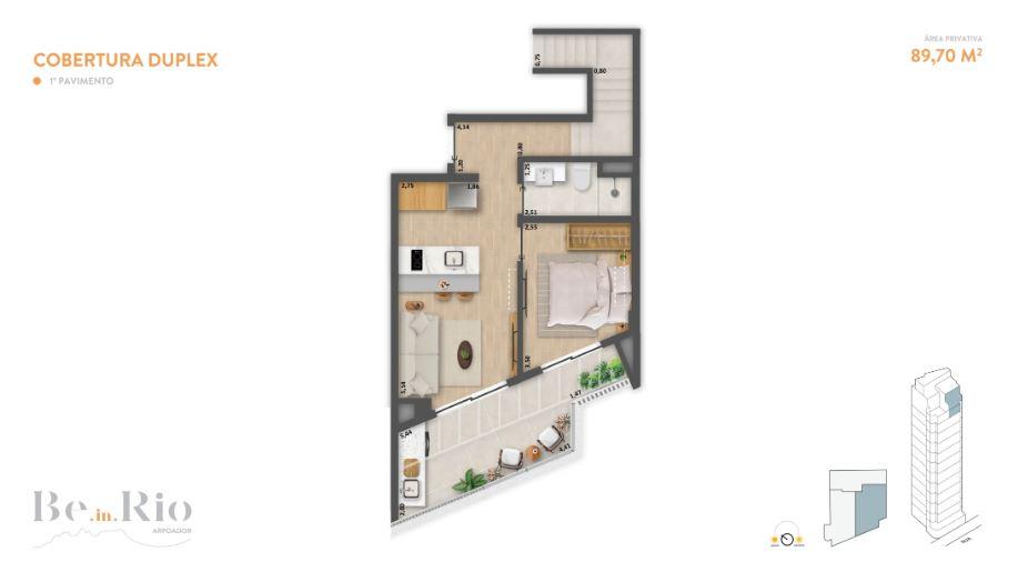 Studio à venda com 2 quartos, 2 suítes e 43m² no Arpoador, Rio de Janeiro (RJ) — foto 27 de 29