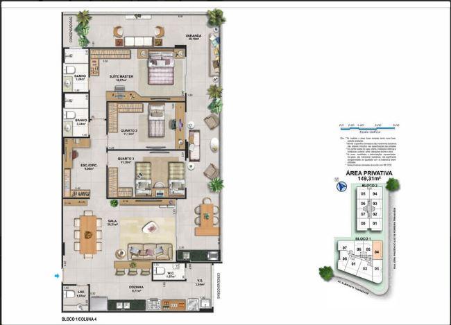 Apartamento à venda com 4 quartos, 3 suítes, 2 vagas e 293m² no Piratininga, Niterói (RJ) — foto 19 de 24