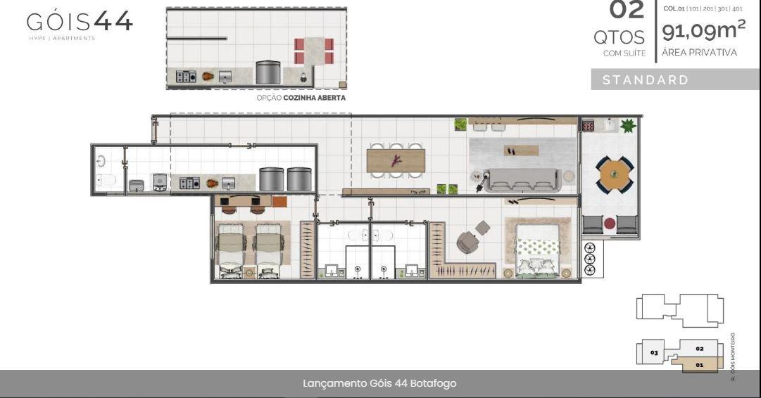 Apartamento à venda com 2 quartos, 1 suíte e 85m² no Botafogo, Rio de Janeiro (RJ) — foto 11 de 19