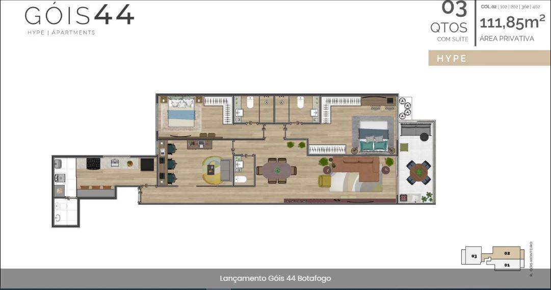 Apartamento à venda com 2 quartos, 1 suíte e 85m² no Botafogo, Rio de Janeiro (RJ) — foto 13 de 19