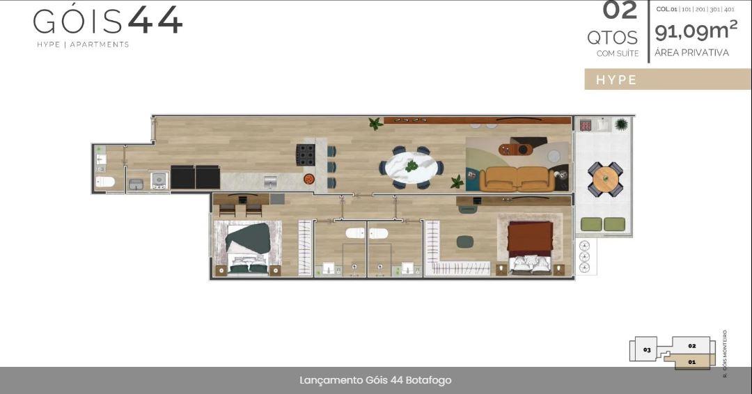 Apartamento à venda com 2 quartos, 1 suíte e 85m² no Botafogo, Rio de Janeiro (RJ) — foto 12 de 19