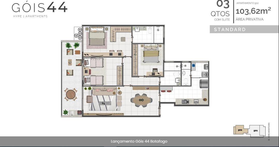 Apartamento à venda com 2 quartos, 1 suíte e 85m² no Botafogo, Rio de Janeiro (RJ) — foto 14 de 19