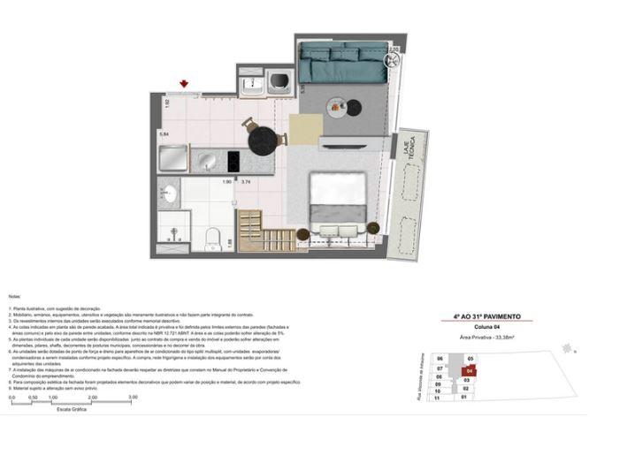 Studio à venda com 1 quarto, 1 suíte e 1 vaga no Centro, Rio de Janeiro (RJ) — foto 24 de 30