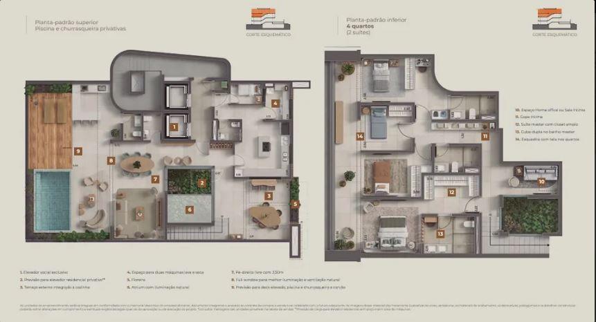 Apartamento à venda com 4 quartos, 3 suítes, 3 vagas e 263m² no Barra da Tijuca, Rio de Janeiro (RJ) — foto 16 de 23