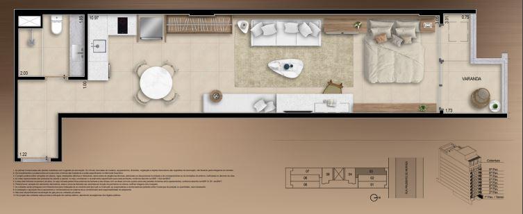 Studio à venda com 1 quarto, 1 suíte e 36m² no Ipanema, Rio de Janeiro (RJ) — foto 25 de 30