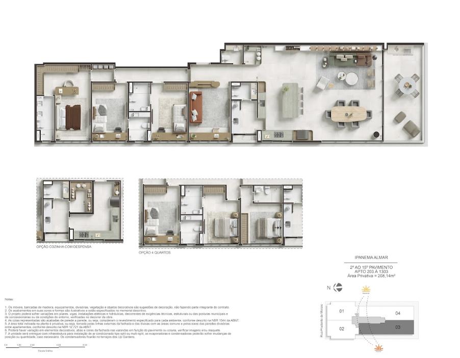 Apartamento à venda com 3 quartos, 3 suítes, 2 vagas e 208m² no Ipanema, Rio de Janeiro (RJ) — foto 22 de 27