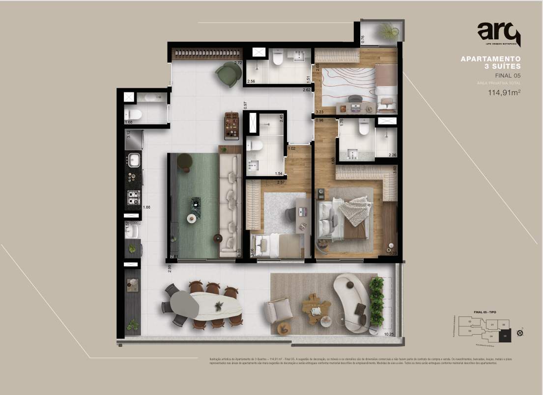 Apartamento à venda com 3 quartos, 2 suítes, 2 vagas e 120m² no Botafogo, Rio de Janeiro (RJ) — foto 28 de 30