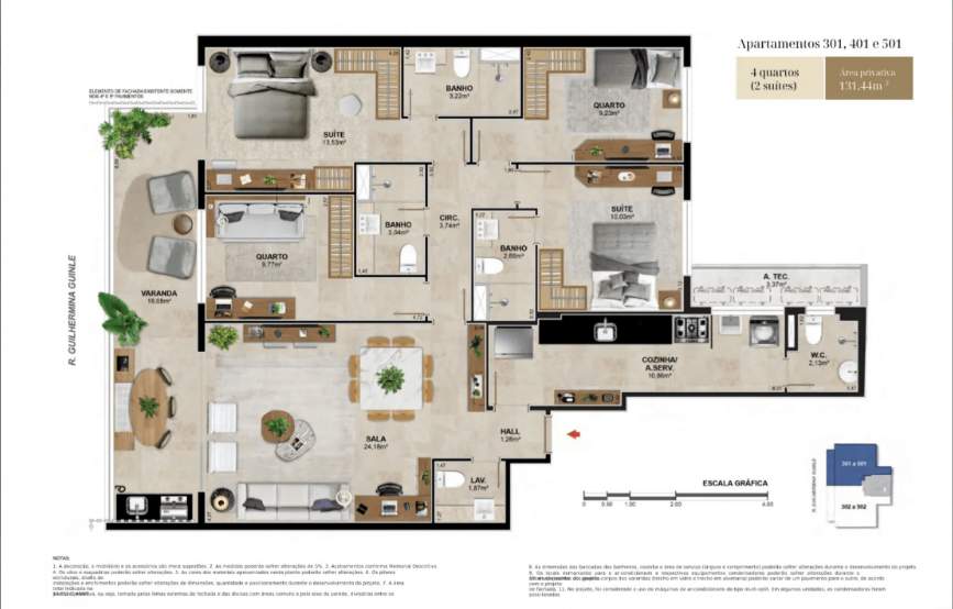 Apartamento à venda com 4 quartos, 2 suítes, 2 vagas e 131m² no Botafogo, Rio de Janeiro (RJ) — foto 19 de 27