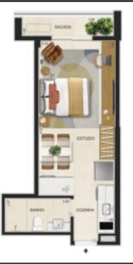 Studio à venda com 2 quartos, 1 suíte, 1 vaga e 32m² no Botafogo, Rio de Janeiro (RJ) — foto 22 de 25