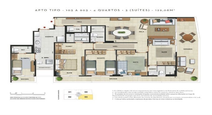 Apartamento à venda com 4 quartos, 3 suítes, 2 vagas e 1m² no Botafogo, Rio de Janeiro (RJ) — foto 18 de 24