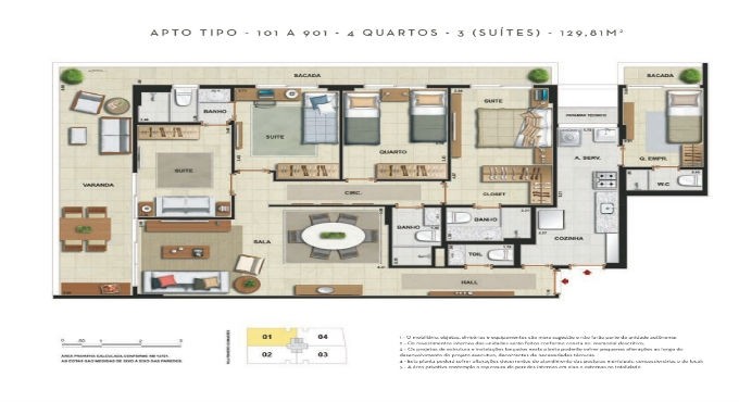 Apartamento à venda com 4 quartos, 3 suítes, 2 vagas e 1m² no Botafogo, Rio de Janeiro (RJ) — foto 16 de 24