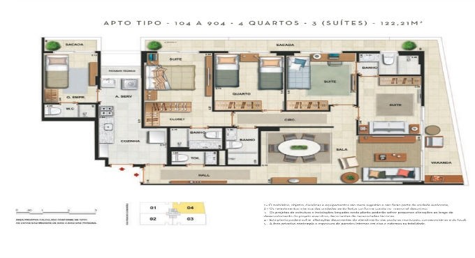 Apartamento à venda com 4 quartos, 3 suítes, 2 vagas e 1m² no Botafogo, Rio de Janeiro (RJ) — foto 19 de 24