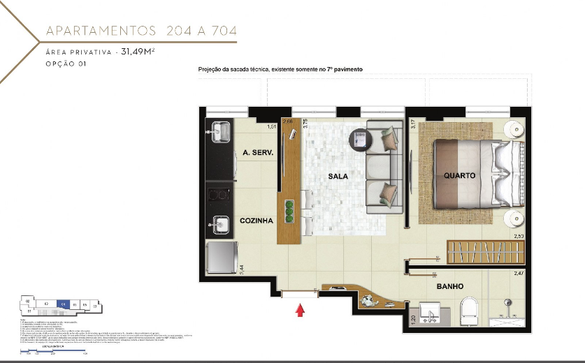Studio à venda com 1 quarto, 1 suíte e 32m² no Flamengo, Rio de Janeiro (RJ) — foto 19 de 21