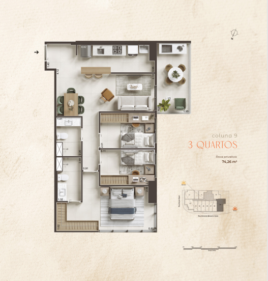 Studio à venda com 2 quartos, 1 suíte, 1 vaga e 61m² no Laranjeiras, Rio de Janeiro (RJ) — foto 22 de 27