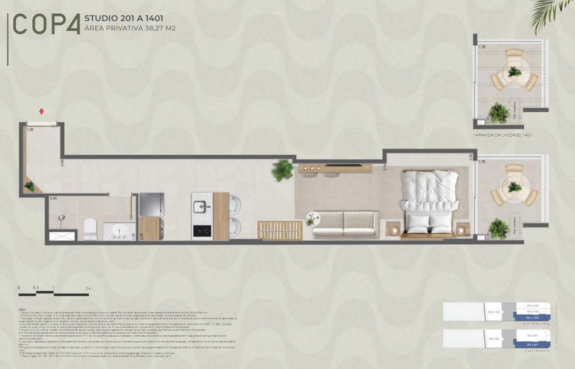 Studio à venda com 2 quartos, 1 suíte, 1 vaga e 39m² no Copacabana, Rio de Janeiro (RJ) — foto 19 de 29