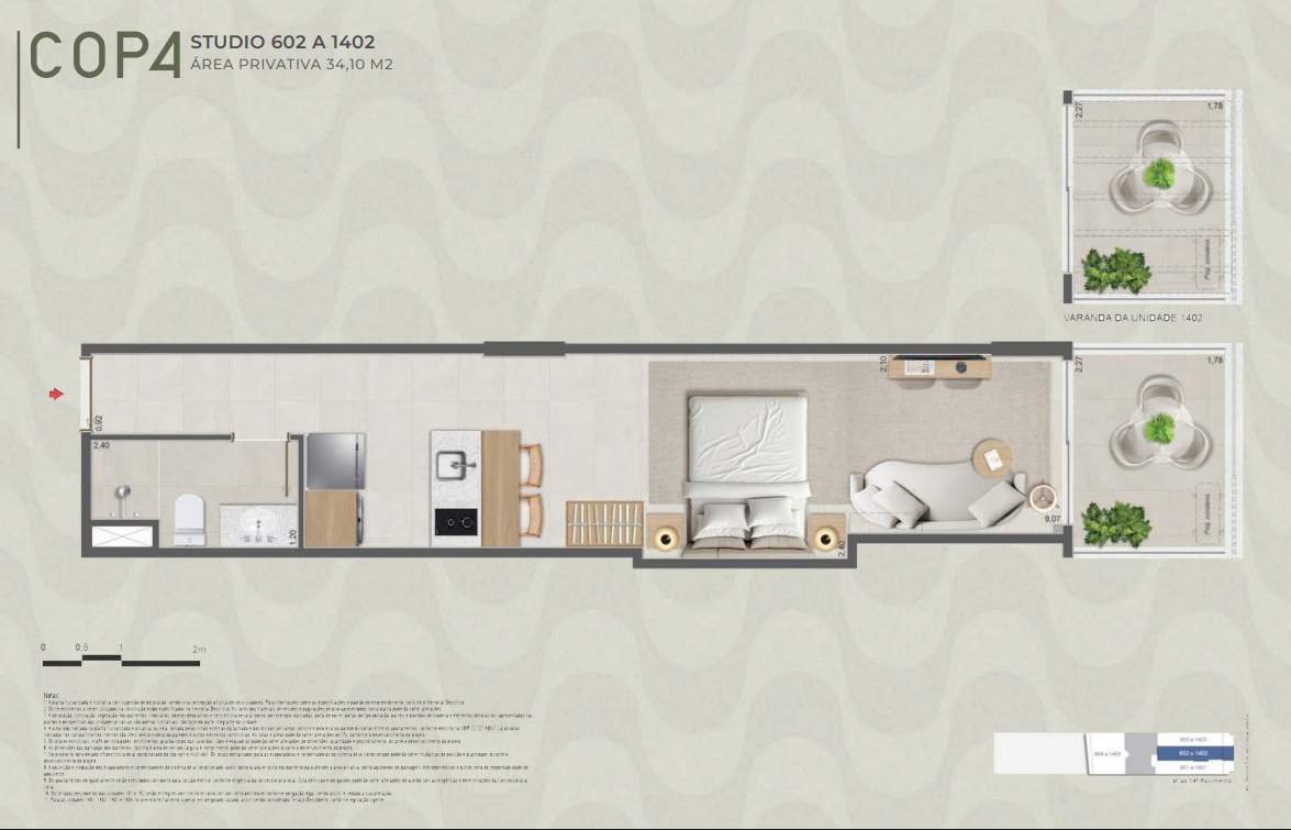 Studio à venda com 2 quartos, 1 suíte, 1 vaga e 39m² no Copacabana, Rio de Janeiro (RJ) — foto 20 de 29