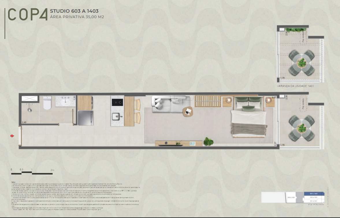 Studio à venda com 2 quartos, 1 suíte, 1 vaga e 39m² no Copacabana, Rio de Janeiro (RJ) — foto 21 de 29