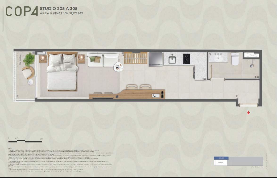 Studio à venda com 2 quartos, 1 suíte, 1 vaga e 39m² no Copacabana, Rio de Janeiro (RJ) — foto 22 de 29