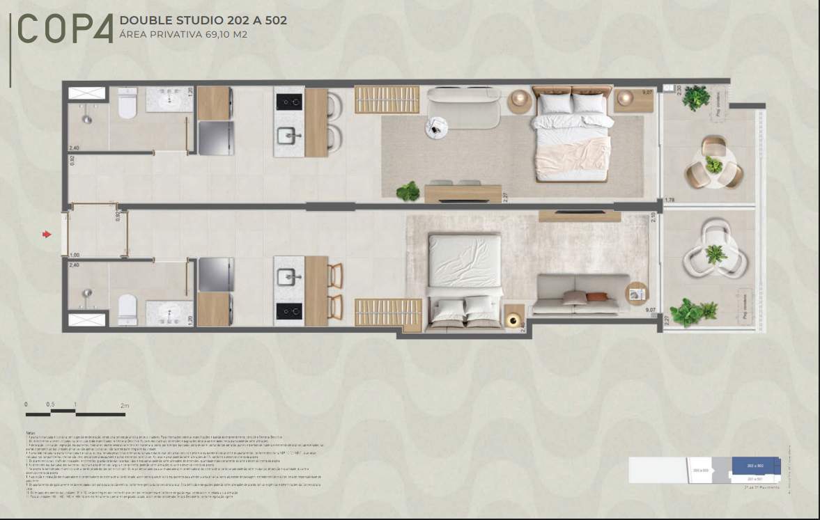 Studio à venda com 2 quartos, 1 suíte, 1 vaga e 39m² no Copacabana, Rio de Janeiro (RJ) — foto 25 de 29