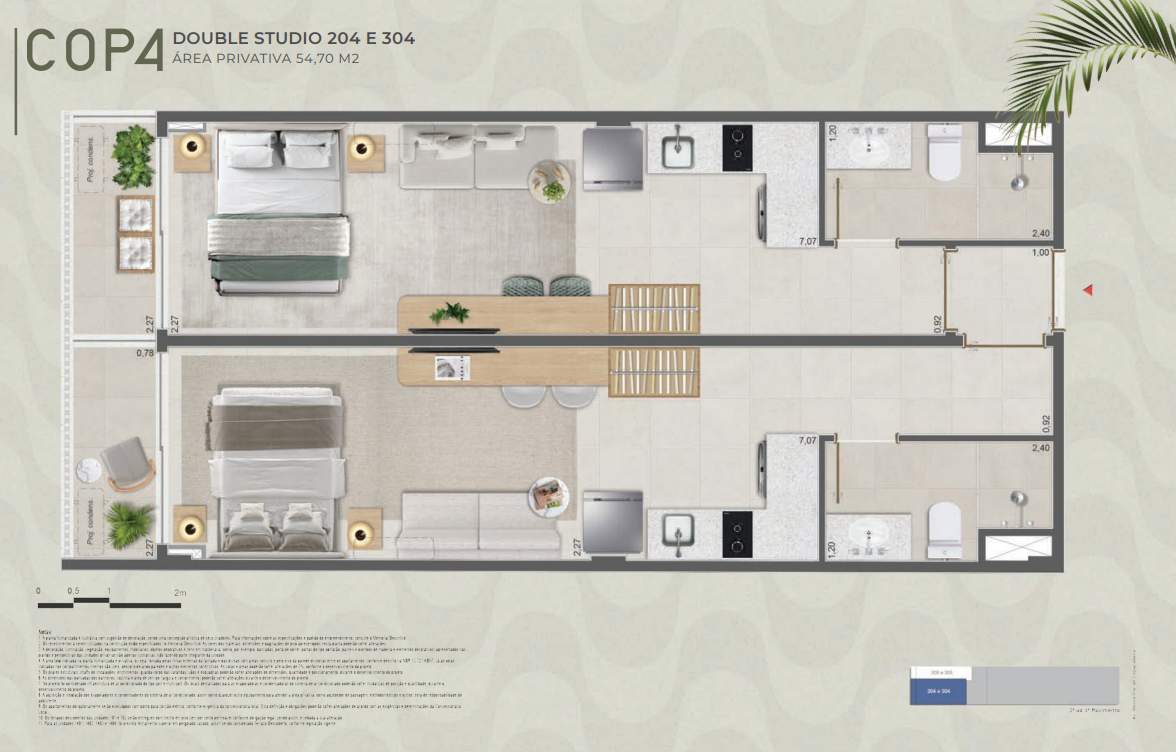 Studio à venda com 2 quartos, 1 suíte, 1 vaga e 39m² no Copacabana, Rio de Janeiro (RJ) — foto 27 de 29