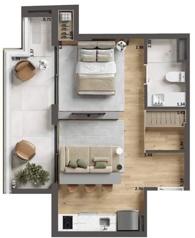 Studio à venda com 1 quarto, 1 suíte e 38m² no Ipanema, Rio de Janeiro (RJ) — foto 18 de 21